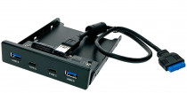 Панель передняя ESPADA 2 порта USB 3.1 type C и 2 порта USB 3.0, (45439) (EFL5001)