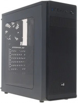 Корпус AEROCOOL Midi-Tower, без БП, с окном, 2xUSB 2.0, USB 3.0, чёрный, 4713105958348 (SI-5100 Window)