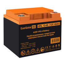 Аккумуляторная батарея EXEGATE HRL 12-45 (12V 45Ah, под болт М6) (EX285666RUS)