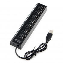 USB хаб GEMBIRD USB 2.0 , 7 портов, питание, блистер (UHB-U2P7-02)