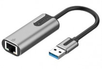 Ethernet-адаптер VENTION USB 3.0-A to Gigabit Ethernet Adapter Gray 0.15M Aluminum Alloy Type (CEWHB)