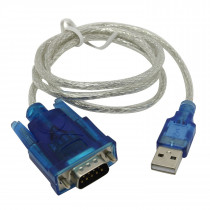 Кабель ORIENT USB Am to RS232 DB9M (WCH CH340, поддержка Win 8.x/10), длина 0.8м, крепеж разъема - винты (30677) (USS-102N)