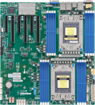 Материнская плата серверная SUPERMICRO Dual AMD EPYC 7003/7002 Series Processors,4TB Registered ECC DDR4 3200MHz SDRAM in 16 DIMMs,10 SATA3, 2 SATADOM, 4 NVMe,Dual 10GBase-T LAN ports,1 dedicated IPMI LAN Port,ASPEED AST2600 BMC graphics (MBD-H12DSI-NT6-B)
