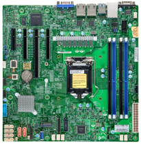 Материнская плата серверная SUPERMICRO Intel Xeon E-2300 Processor, 10th Generation Intel Pentium Processor, Single Socket LGA-1200 (Socket H5) supported,CPU supports Up to 95W TDP,Intel C252,Up to 128GB Unbuffered ECC UDIMM,DDR4-3200MHz, in 4 DIMM slots (MBD-X12STL-F-B)
