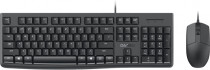 Клавиатура + мышь DAREU проводной (черный), клавиатура LK185 (мембранная, 104кл, EN/RU) + мышь LM103, USB (MK185 Black)