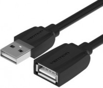 Удлинитель VENTION USB 2.0 AM/AF - 0,5м Black Edition (VAS-A44-B050)