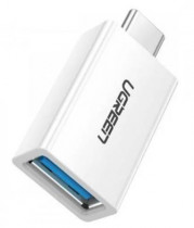 Адаптер UGREEN US173 (30155) USB-C to USB 3.0 A Female Adapter. Цвет: белый US173 (30155) USB-C to USB 3.0 A Female Adapter. - White (30155_)