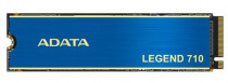 SSD накопитель ADATA M.2 2280 256GB LEGEND 710 Client SSD PCIe Gen3x4 with NVMe, 2100/1000, IOPS 90/130K, MTBF 1.5M, 3D NAND, 65TBW, 0,23DWPD, Heat Sink, RTL (939463) (ALEG-710-256GCS)