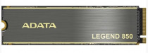SSD накопитель ADATA 512 Гб, внутренний SSD, M.2, 2280, PCI-E 4.0 x4, NVMe, чтение: 5000 МБ/сек, запись: 2700 МБ/сек, Legend 850 (ALEG-850-512GCS)
