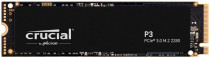 SSD накопитель CRUCIAL P3, 1000GB, M.2(22x80mm), NVMe, PCIe 3.0 x4, QLC, R/W 3500/3000MB/s, IOPs н.д./н.д., TBW 220, DWPD 0.1 (CT1000P3SSD8)