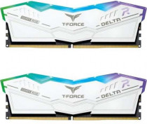 Комплект памяти TEAM GROUP 32 Гб, 2 модуля DDR5, 54400 Мб/с, CL34-44-44-84, 1.4 В, XMP профиль, радиатор, подсветка, 6800MHz, Team T-Force Delta RGB, 2x16Gb KIT (FF4D532G6800HC34BDC01)