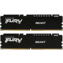 Комплект памяти KINGSTON 16 Гб, 2 модуля DDR5, 41600 Мб/с, CL36, 1.25 В, XMP профиль, радиатор, 5200MHz, Fury Beast, 2x8Gb KIT (KF552C36BBEK2-16)