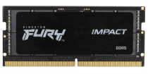 Память KINGSTON 32 Гб, DDR5, 38400 Мб/с, CL38, 1.1 В, 4800MHz, Fury Impact, SO-DIMM (KF548S38IB-32)