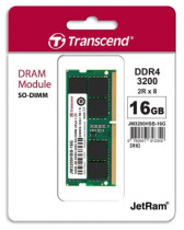 Память TRANSCEND 16 Гб, DDR4, 25600 Мб/с, CL22, 1.2 В, 3200MHz, JetRam, SO-DIMM (JM3200HSB-16G)