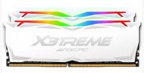 Комплект памяти OCPC 64 Гб, 2 модуля DDR4, 25600 Мб/с, CL16-20-20-40, 1.35 В, XMP профиль, радиатор, подсветка, 3200MHz, X3 RGB White, 2x32Gb KIT (MMX3A2K64GD432C16W)