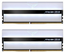 Комплект памяти TEAM GROUP 32 Гб, 2 модуля DDR4, 28800 Мб/с, CL18-22-22-42, 1.35 В, радиатор, подсветка, 3600MHz, Team T-Force Xtreem ARGB White, 2x16Gb KIT (TF13D432G3600HC18JDC01)
