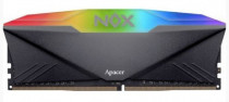 Память APACER 8 Гб, DDR4, 25600 Мб/с, CL16-18-18-38, 1.35 В, XMP профиль, радиатор, подсветка, 3200MHz, NOX RGB Black (AH4U08G32C28YNBAA-1)