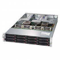 Серверная платформа SUPERMICRO SYS-6029U-E1CR4 2U, 2xLGA3647, 24xDDR4, 12x3.5/2.5 Exp., iC621, 4x1GbE, IPMI, 2x1300W, 1xPCIEx16 FH, 5xPCIEx8 FH, 1xPCIEx8 LP, 1xPCIEx8 Int., (X11DPU) (PIO-6029U-E1CR4-1-FT019)