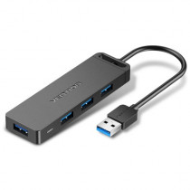 USB хаб VENTION OTG USB 3.0 на 4 порта Черный - 0.15м. (CHLBB)