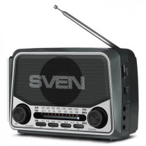 Радиоприемник SVEN портативный, SRP-525 серый (SV-017156)