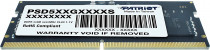 Память PATRIOT MEMORY 16 Гб, DDR5, 44800 Мб/с, CL46-46-46-90, 1.1 В, 5600MHz, Signature, SO-DIMM (PSD516G560081S)