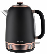 Чайник электрический HYUNDAI 1.7л. 2200Вт черный/бронзовый (корпус: нержавеющая сталь/пластик) (HYK-S4501)