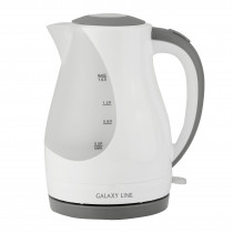 Чайник электрический GALAXY LINE GL0200, белый/серый (гл0200л)