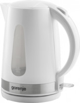 Чайник электрический GORENJE 1.7л. 2200Вт белый/серебристый (корпус: пластик) (K17WE)