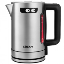 Чайник электрический KITFORT 1.7л. нержавеющая сталь (корпус: нержавеющая сталь) (КТ-6143)