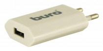 Сетевое зарядное устройство BURO 5 Вт, сила тока 1 A, 1x USB (TJ-164W)