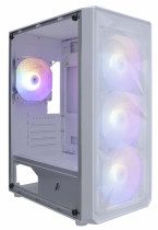 Корпус 1STPLAYER FD3-M White / mATX / 4x120mm LED fans / (FD3-M-WH-4F1-W)