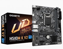 Материнская плата GIGABYTE Soc-1200 Intel H470 2xDDR4 mATX AC`97 8ch(7.1) GbLAN+HDMI (H510M K V2)