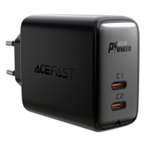 Сетевое зарядное устройство ACEFAST 40 Вт, 3 A, 2x1x USB Type-C, быстрая зарядка (AF-A9-BK)