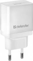 Сетевое зарядное устройство DEFENDER 10.5 Вт, сила тока 2.1 A, 1x USB, EPA-10 White (83549)