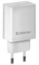 Сетевое зарядное устройство DEFENDER 10.5 Вт, сила тока 2.1 A, 1x USB, UPA-21 White (83571)