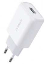 Сетевое зарядное устройство UGREEN CD122 (10133) QC 18W Fast Charger EU. Цвет: белый CD122 (10133) QC 18W Fast Charger EU - White (10133_)