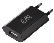 Сетевое зарядное устройство BION , USB-A, 5 Вт, черный (BXP-ADP-A-5B)