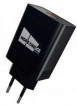 Сетевое зарядное устройство MORE CHOICE сила тока 3 A, 1x USB, NC52QCi Black (NC52QCIB)