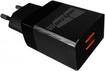 Сетевое зарядное устройство MORE CHOICE сила тока 2.1 A, 2x USB, NC24i Black (NC24IB)