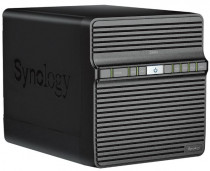 Сетевое хранилище (NAS) SYNOLOGY QC1,1GhzCPU/2GB/RAID0,1,10,5,6/up to 4HDDs SATA(3,5' or 2,5')/2xUSB3.2/2GigEth/iSCSI/2xIPcam(up to 30)/1xPS/1YW repl DS418 (DS423)
