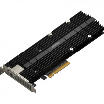 Плата расширения SYNOLOGY два слота для накопителей М.2 NVMe SSD (22110/2280), интерфейс: PCIe 3.0 x8, Ethernet-адаптер 10/5/2.5/1 Гб/с, низкопрофильная, полноразмерная, режим сетевой работы: полный дуплекс (E10M20-T1)