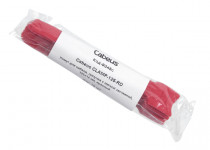 Хомут-липучка CABEUS 14x125мм, красный, 10шт (CLAMP-125-RD)