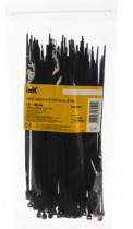 Стяжки IEK кабельные (хомут стяжной), нейлон, 2.5x150мм, черные, 100шт (UHH32-D025-150-100)
