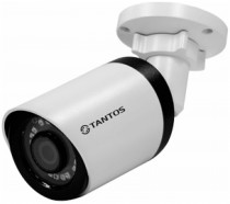 Видеокамера наблюдения TANTOS - IP уличная 2 мегапиксельная с фиксированным объективом и питанием PoE (TSi-Pe25FP)