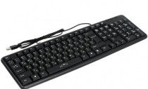 Клавиатура OKLICK проводная, мембранная, цифровой блок, USB, Оклик 130M, чёрный (Oklick 130M USB Black)