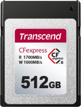 Карта памяти TRANSCEND 512 Гб, CFexpress, чтение: 1700 Мб/с, запись: 1000 Мб/с, 820 Type B (TS512GCFE820)