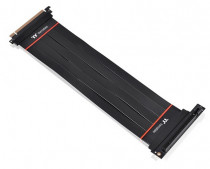 Райзер-кабель THERMALTAKE PCI-E 4.0 Riser Cable 90° 300mm PCI Express Extender 90°/Black/PCI-E 4.0 16X/300mm (AC-058-CO1OTN-C2)