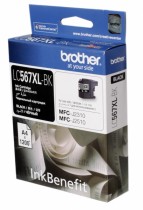 Картридж BROTHER струйный черный для MFC-J2510 (1 200 стр) (LC567XLBK)