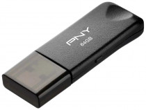 Флеш диск PNY 64 Гб, USB 2.0, Attache Classic (FD64GATTCKTRK-EF)