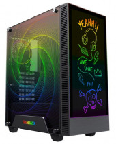 Корпус GAMEMAX без БП (Midi Tower, ATX, Черный, 1*USB3.0 + 1*USB2.0, RGB 1*120 мм+ fan cont) (Kreator)